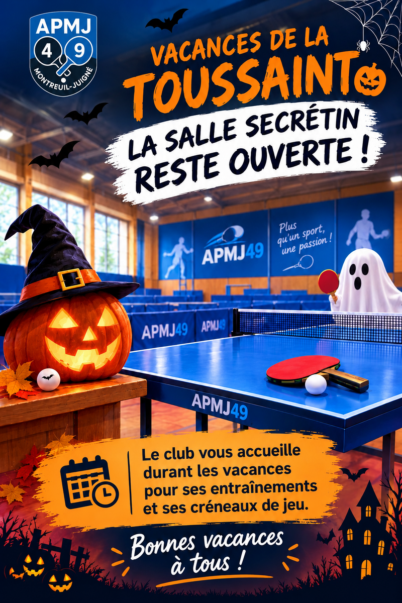 Occupation salle Secrétin - Vacances Toussaint
