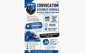 ASSEMBLÉE GÉNÉRALE DE L’APMJ49
