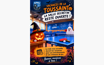 Occupation salle Secrétin - Vacances Toussaint