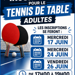 Inscriptions adultes ouvertes (compétiteurs et loisirs)