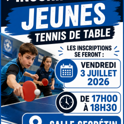 Nouvelles inscriptions jeunes ouvertes