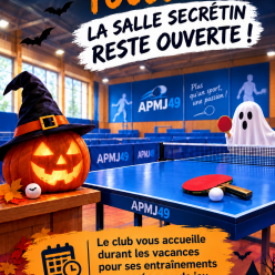 Occupation salle Secrétin - Vacances Toussaint